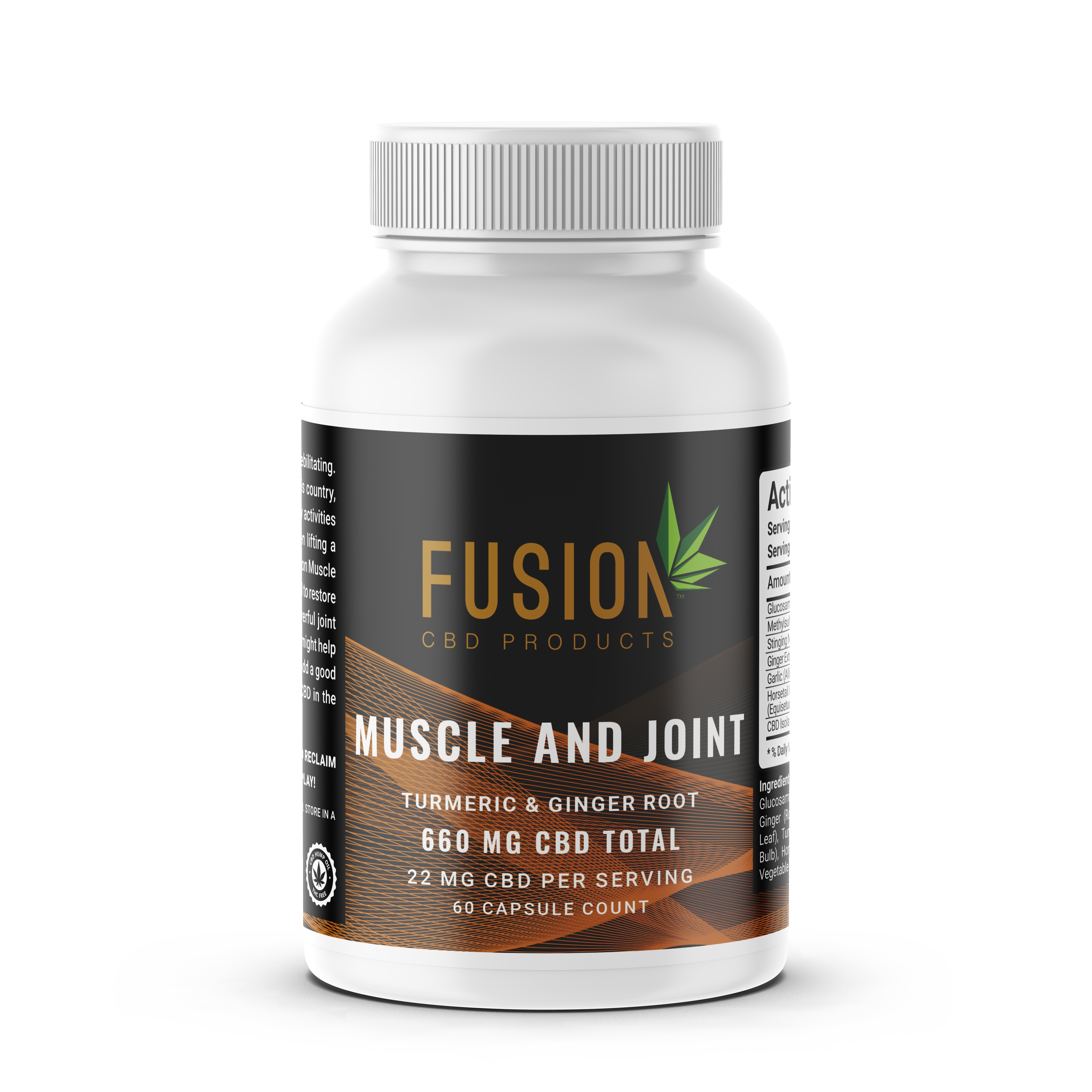 Pure CBD Capsules for Muscle and Joint Relief(22 mg per serving)