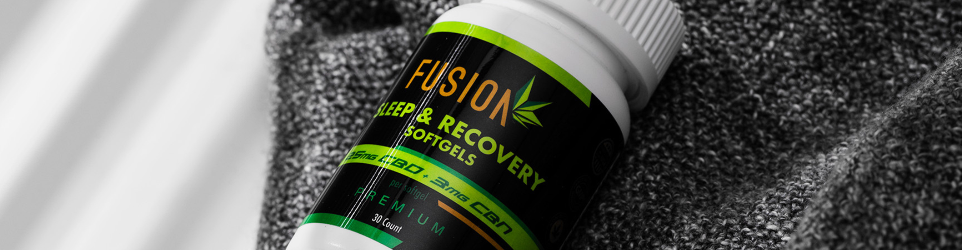 Fusion CBD Products sleep and recovery softgels