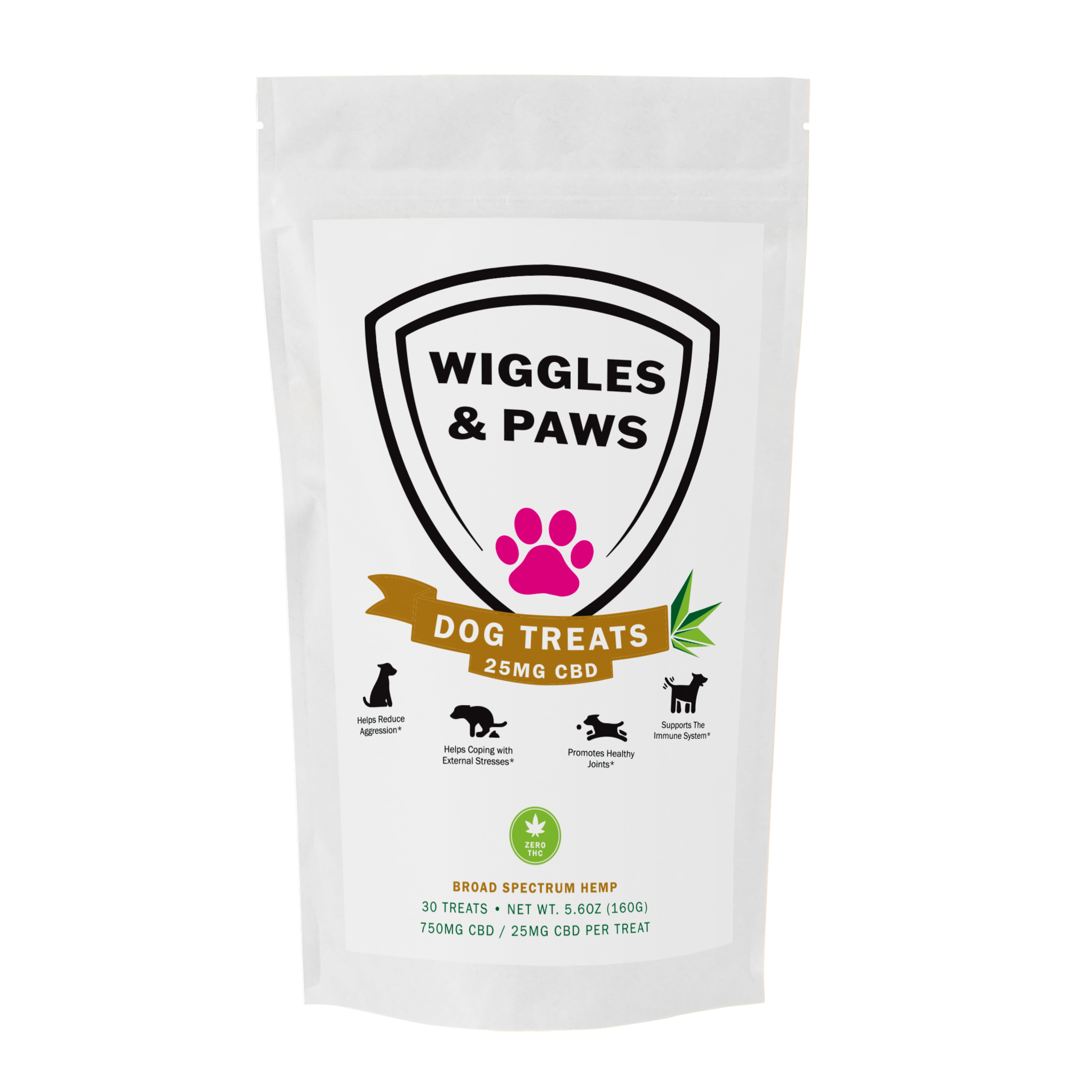 Wiggles and Paws Dog Treats Pack Front