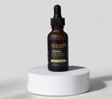 French Vanilla Broad Spectrum CBD Oil | Fusion CBD 