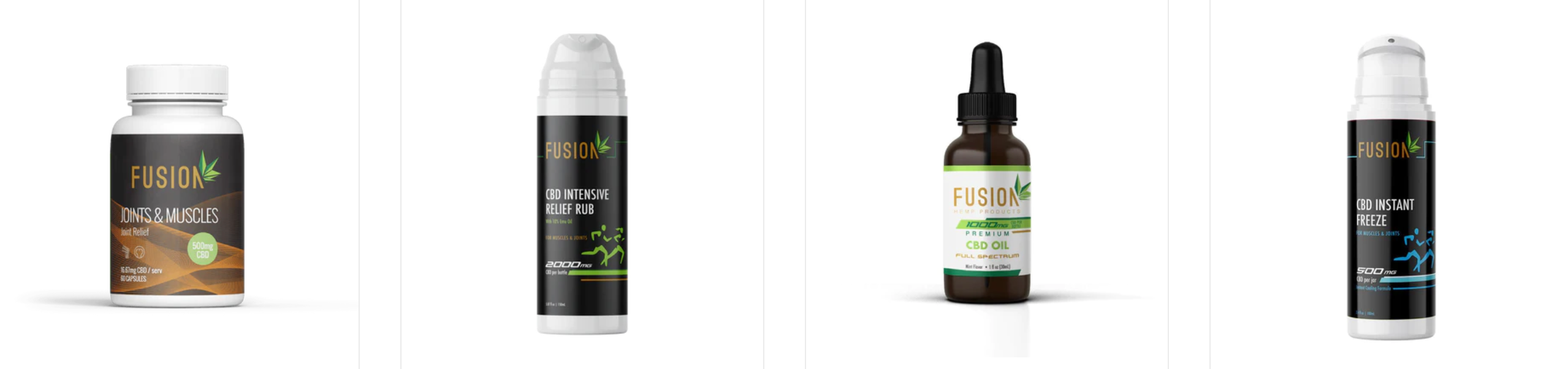 fusion cbd pain relief products